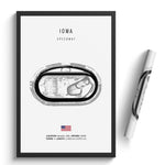 Load image into Gallery viewer, Iowa Speedway - Racetrack Print
