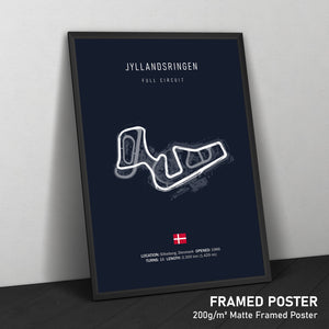 Jyllandsringen - Racetrack Framed Poster Print