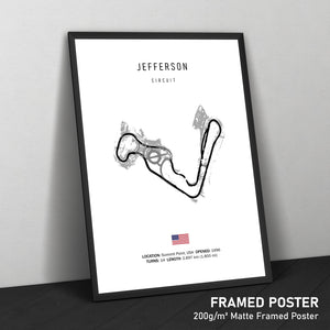 Jefferson Circuit - Racetrack Print