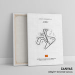 Load image into Gallery viewer, Circuito de Jerez (Motorcycle Circuit) - Racetrack Print
