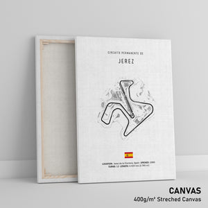 Circuito de Jerez (Motorcycle Circuit) - Racetrack Print