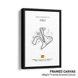 Circuito de Jerez (Motorcycle Circuit) - Racetrack Print