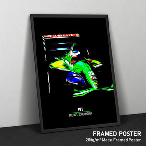 Jordan 191, Michael Schumacher 1991 - Formula 1 Print