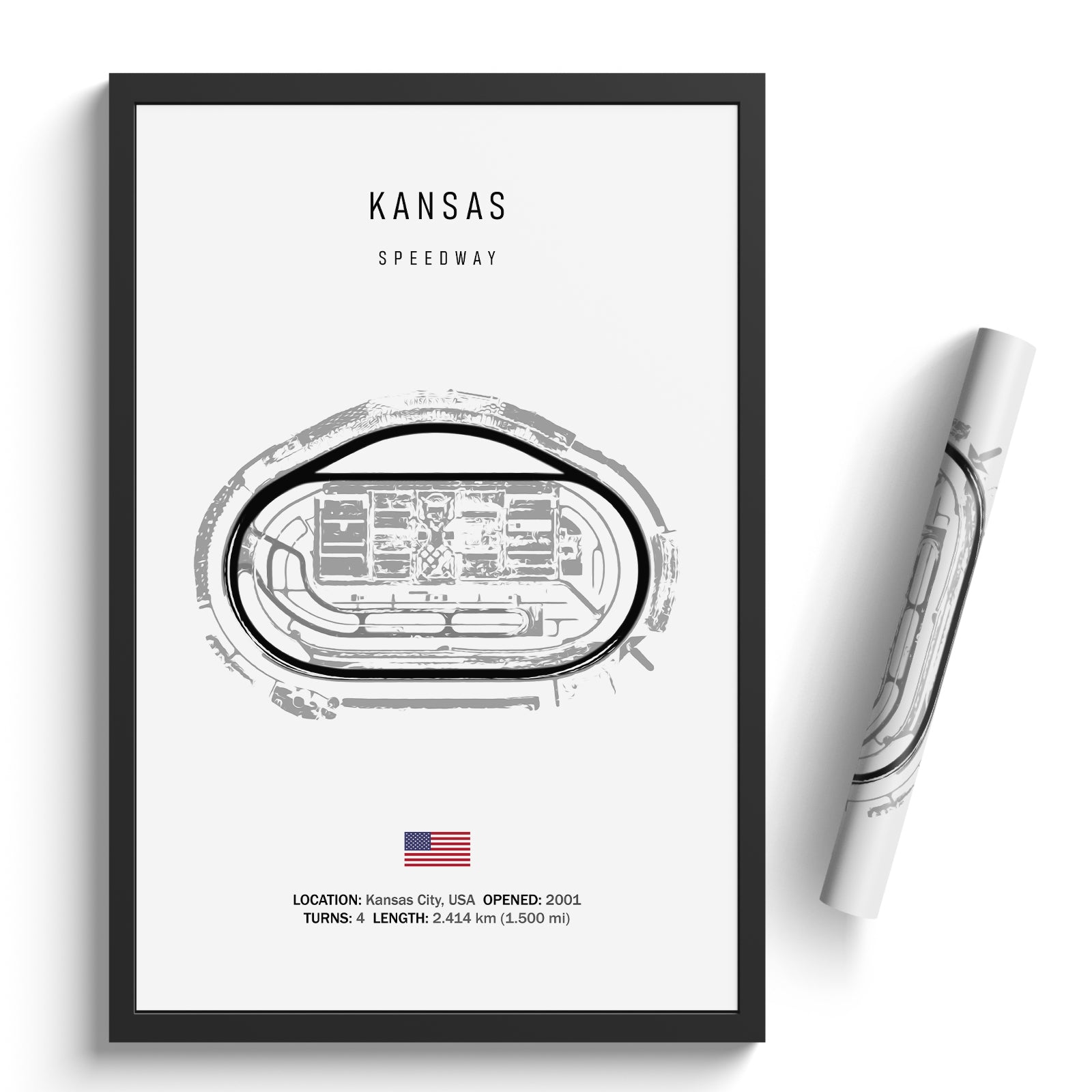 Kansas Speedway - Racetrack Print