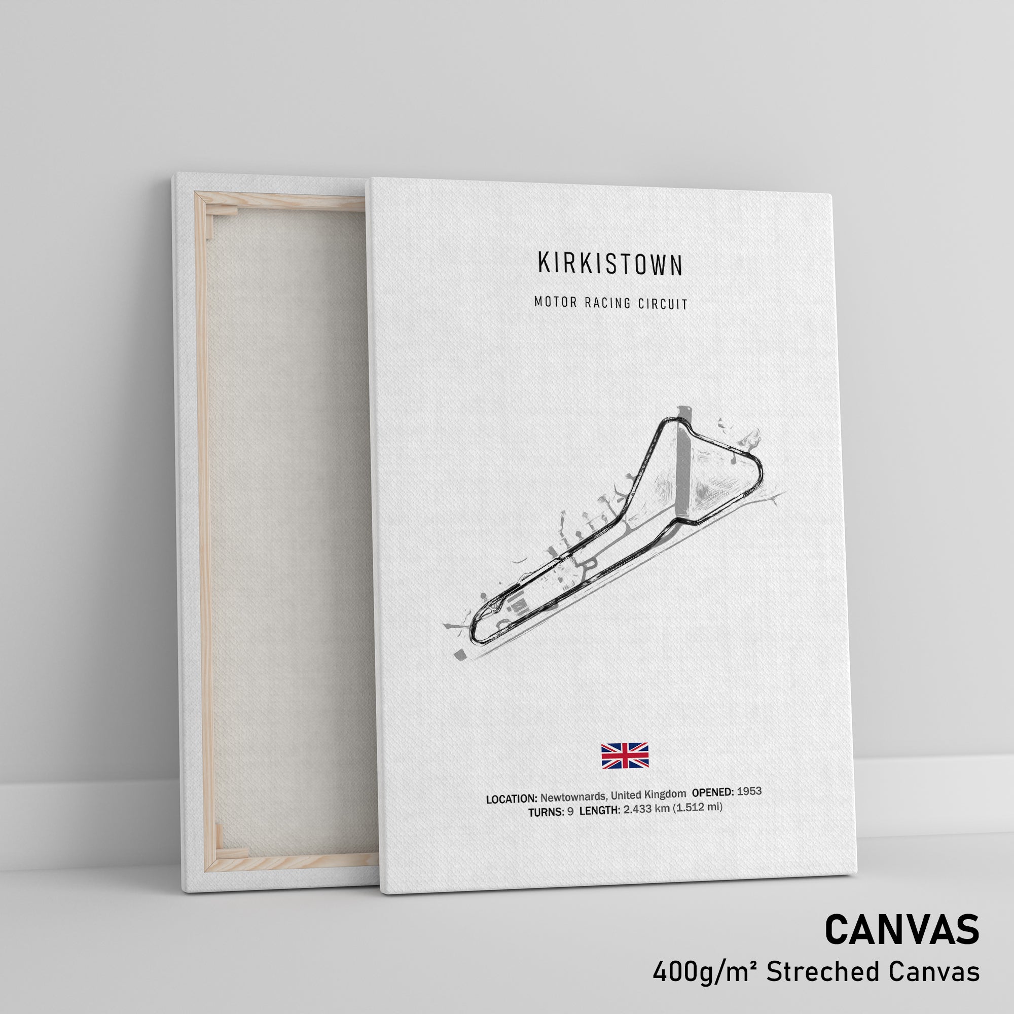 Kirkistown Motor Racing Circuit - Racetrack Print