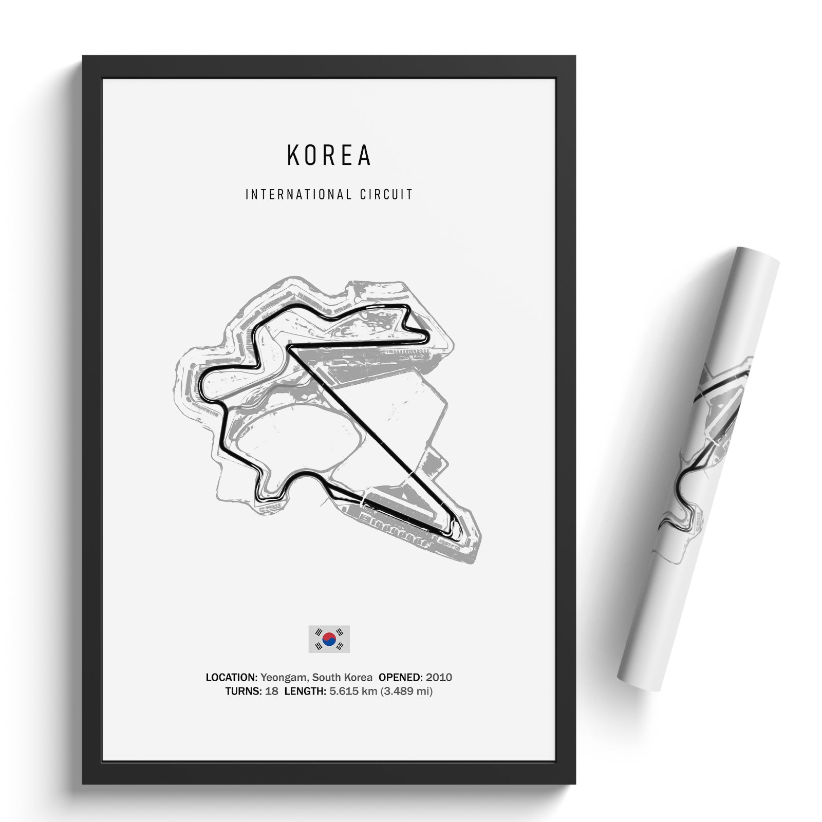 Korea International Circuit - Racetrack Print