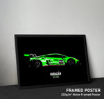 Load image into Gallery viewer, Lamborghini Huracan GT3 EVO - Race Car Framed Poster Print
