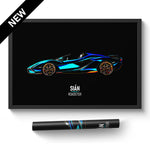 Load image into Gallery viewer, Lamborghini Sián Roadster - Sports Car Print
