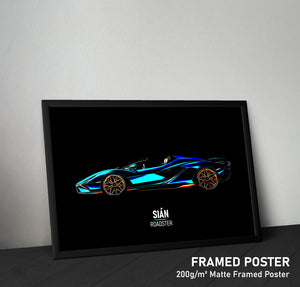 Lamborghini Sián Roadster - Sports Car Print