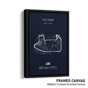 Las Vegas Street Circuit - Racetrack Print