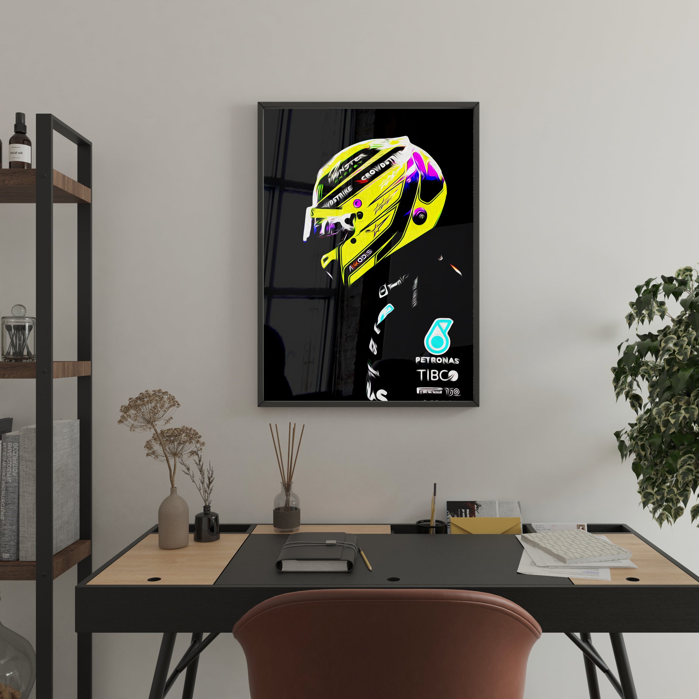 Lewis Hamilton Poster Formula 1 Mercedes F1 Wall Art A4 Poster