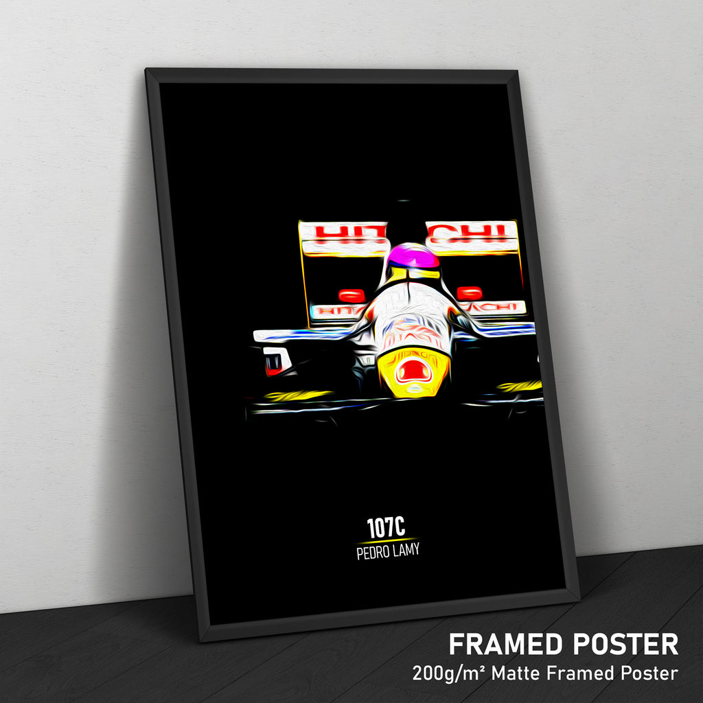 Lotus 107C, Pedro Lamy 1994 - Formula 1 Print – Illustrated Tracks