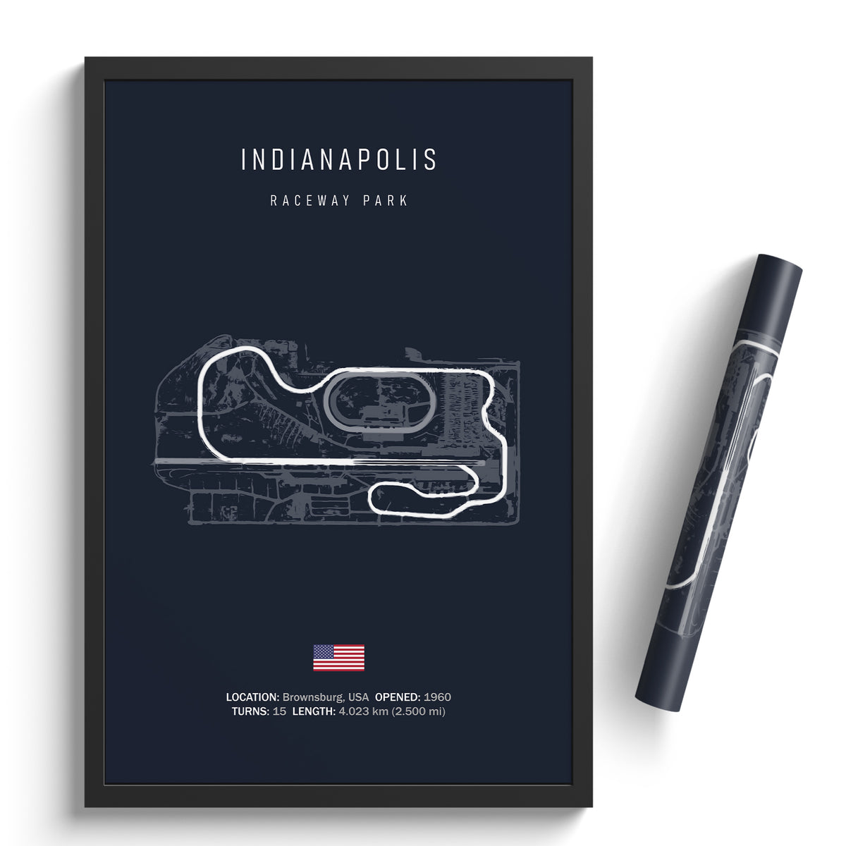 Indianapolis Raceway Park - Racetrack Print – Illustrated Tracks