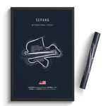 Load image into Gallery viewer, Sepang International Circuit - Racetrack Print
