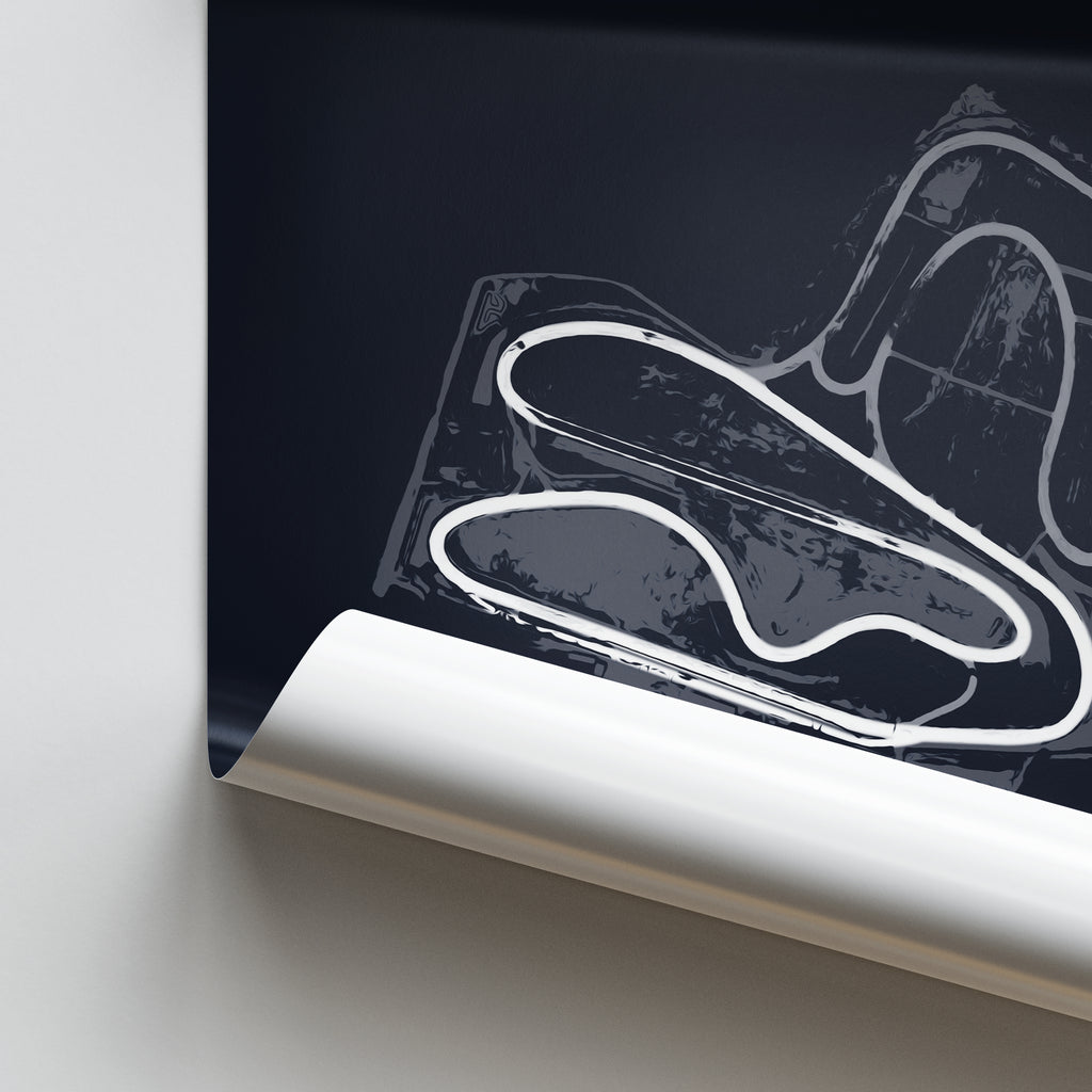 Manfeild Circuit - Racetrack Print – Illustrated Tracks