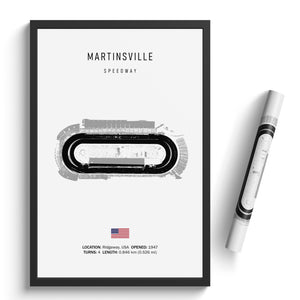 Martinsville Speedway - Racetrack Print