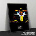 Load image into Gallery viewer, McLaren MCL35M, Lando Norris 2021 &quot;Gulf&quot; - Formula 1 Print
