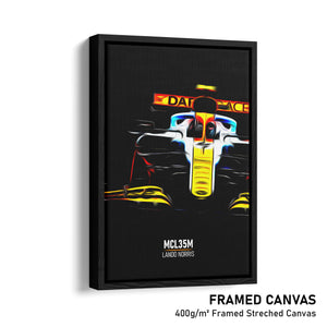 McLaren MCL35M, Lando Norris 2021 "Gulf" - Formula 1 Print