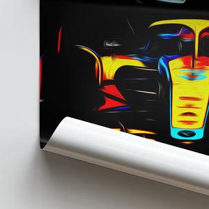 McLaren MCL36, Daniel Ricciardo 2022 - Formula 1 Print