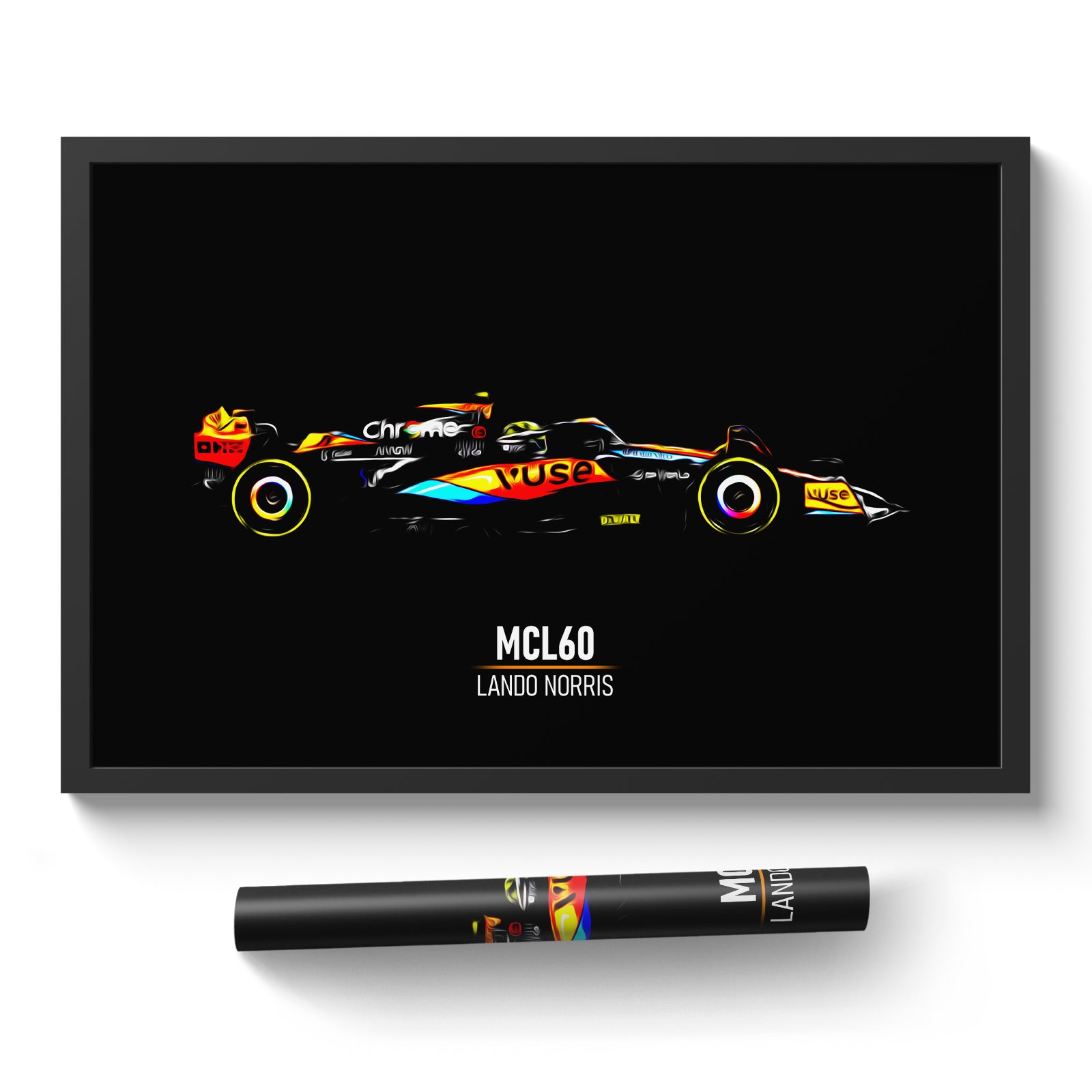 McLaren MCL60, Lando Norris - Formula 1 Poster Print