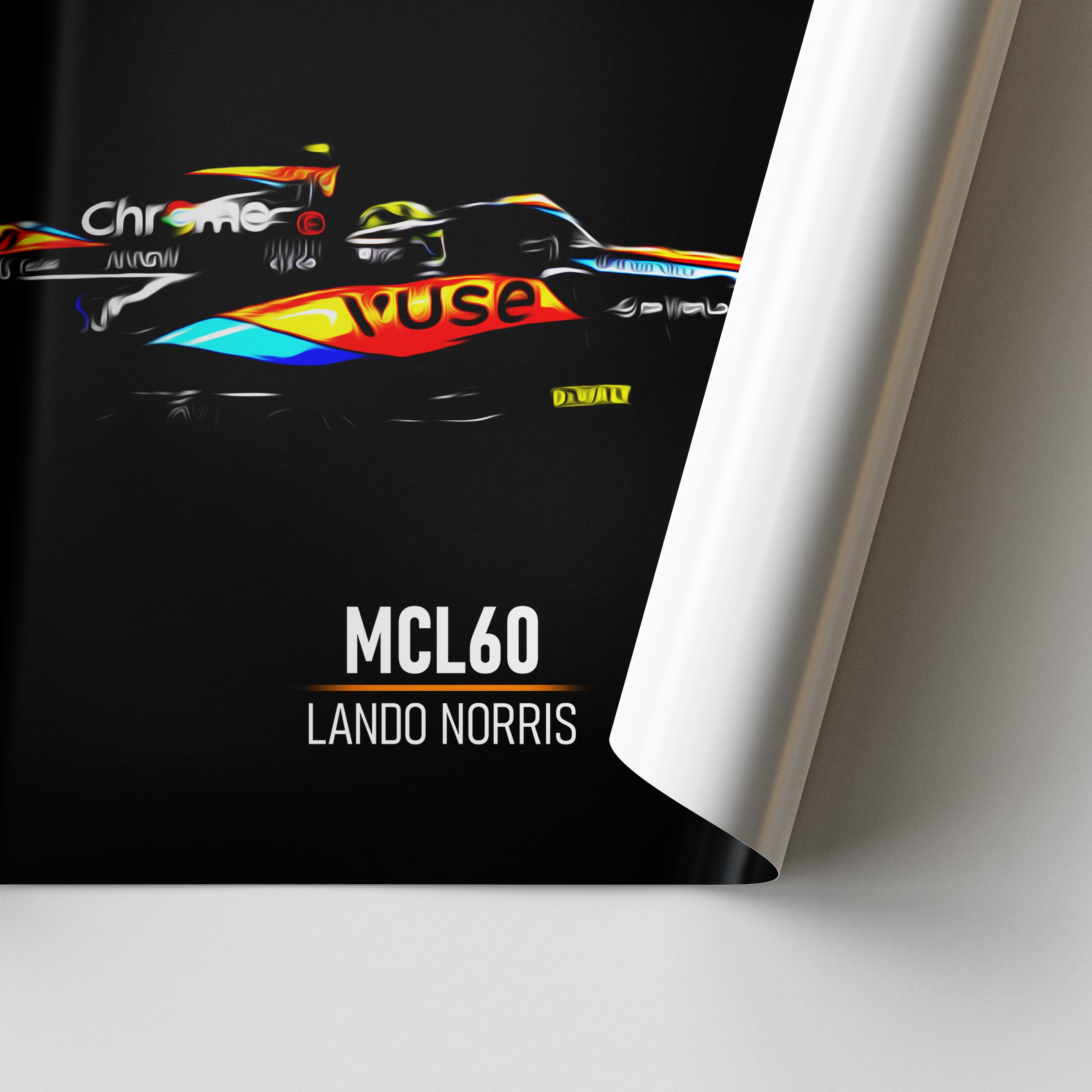 McLaren MCL60, Lando Norris - Formula 1 Poster Print Close Up