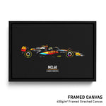 Load image into Gallery viewer, McLaren MCL60, Lando Norris - Formula 1 Framed Canvas Print
