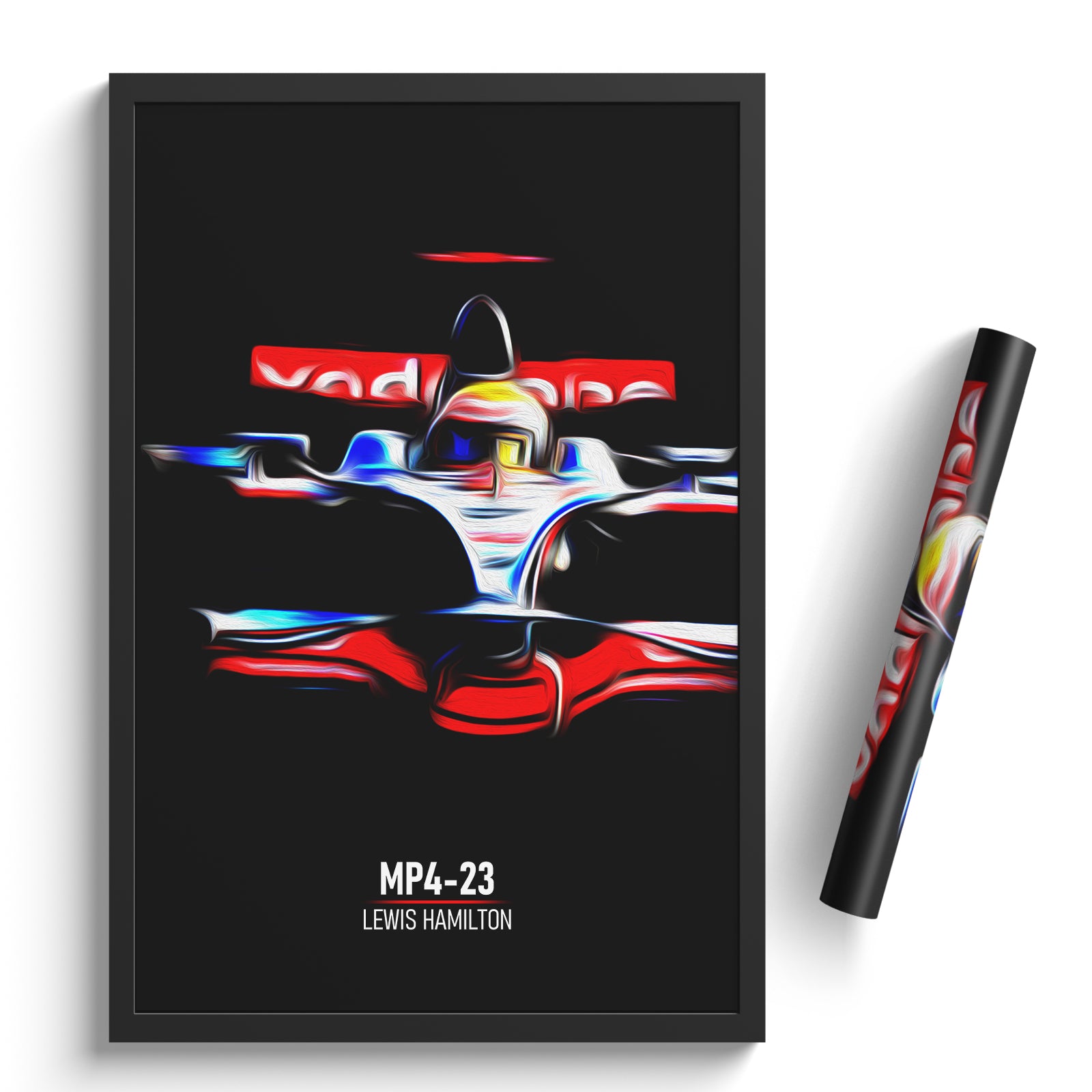 McLaren MP4-23, Lewis Hamilton 2008 - Formula 1 Print