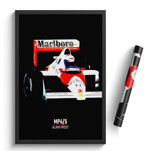 McLaren MP4/5, Alain Prost 1989 - Formula 1 Print