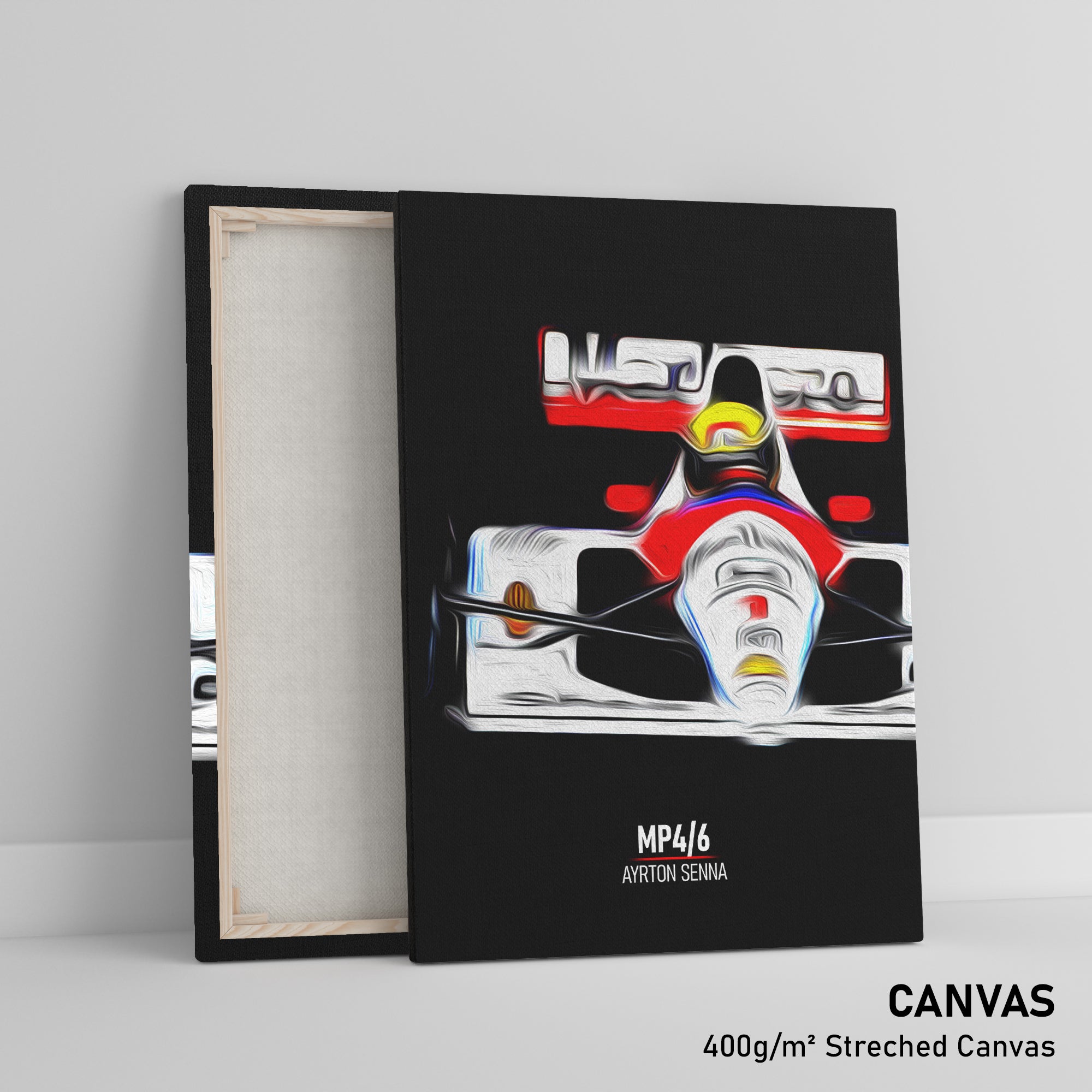 McLaren MP4/6, Ayrton Senna - Formula 1 Canvas Print
