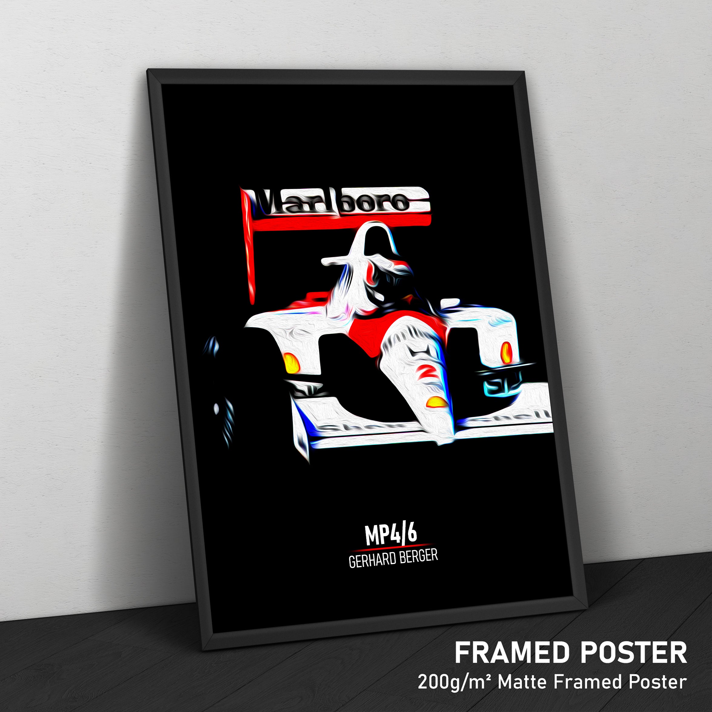 McLaren MP4/6, Gerhard Berger 1991 - Formula 1 Print