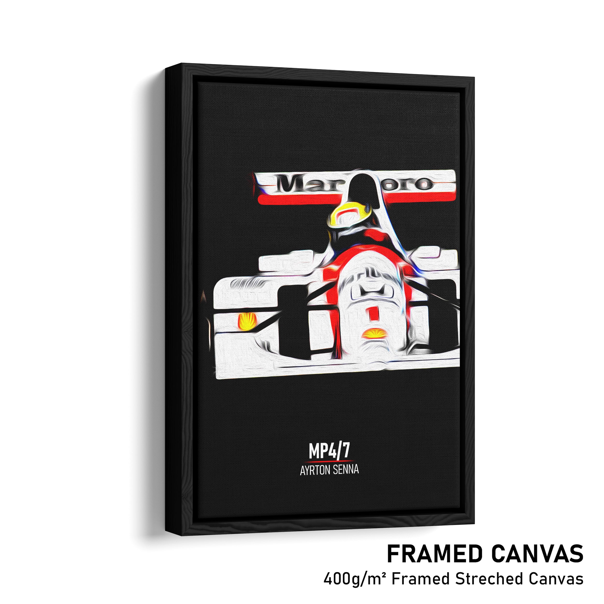 McLaren MP4/7, Ayrton Senna 1992 - Formula 1 Print