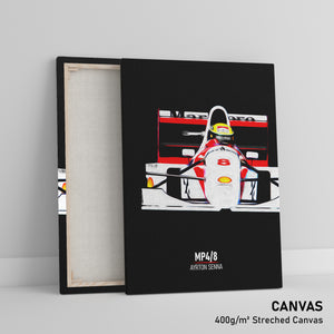 McLaren MP4/8, Ayrton Senna 1993 - Formula 1 Print