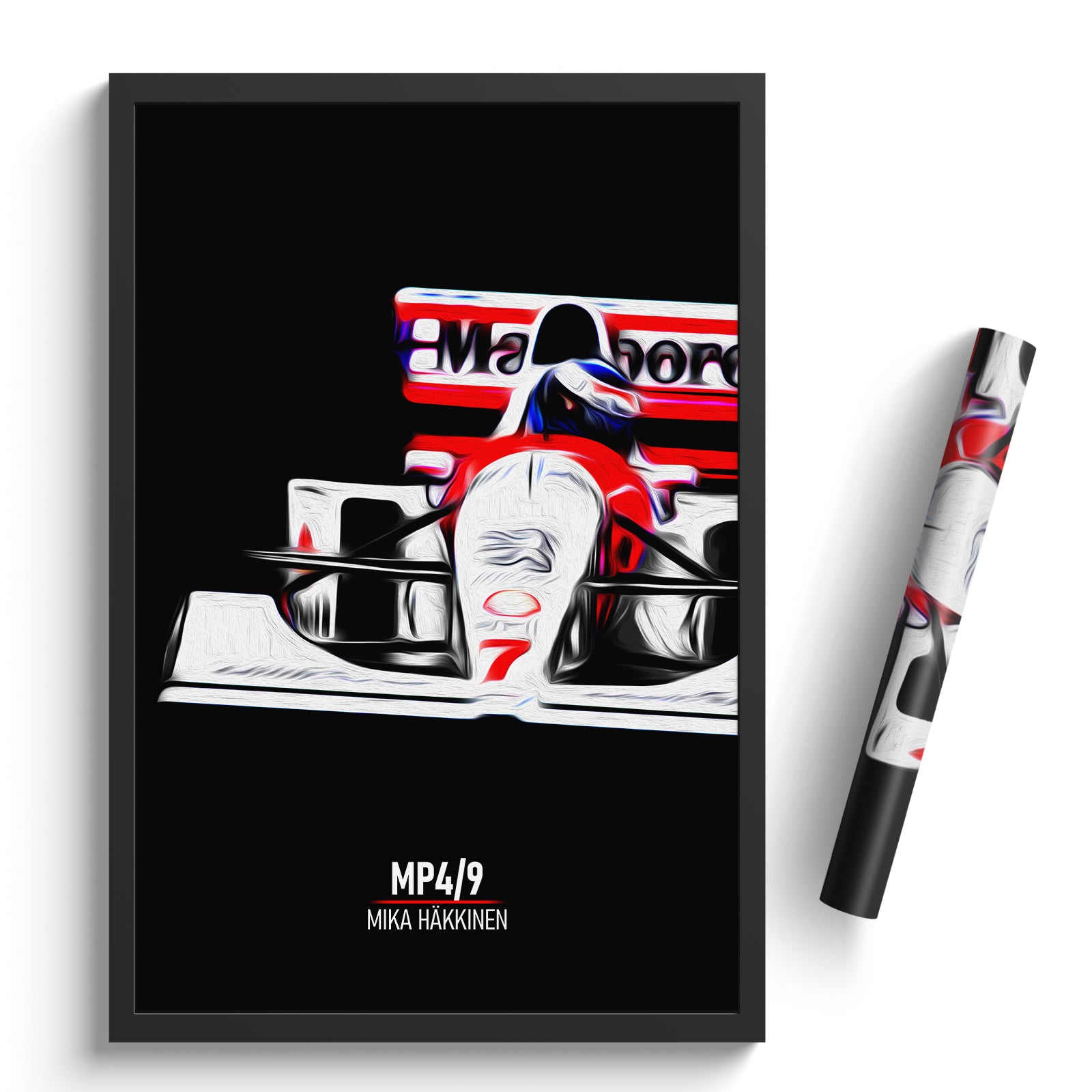 McLaren MP4/9, Mika Häkkinen 1994 - Formula 1 Print