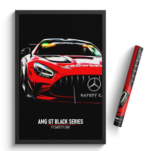 Mercedes AMG GT Black Series - Formula 1 Safety Car Print – Illustrated  Tracks