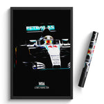 Load image into Gallery viewer, Mercedes W06, Lewis Hamilton 2015 - Formula 1 Print
