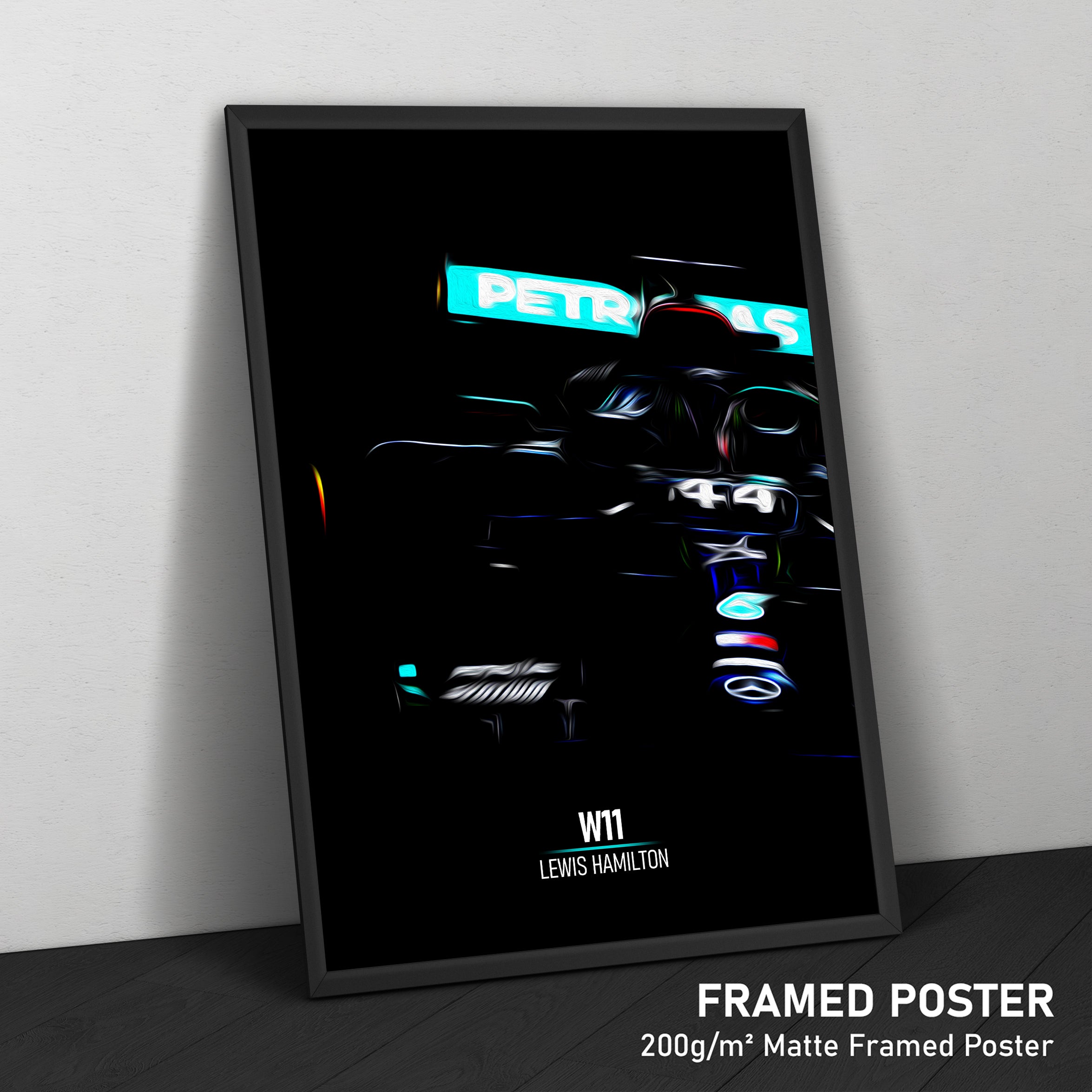 Mercedes W11, Lewis Hamilton - Formula 1 Framed Poster Print