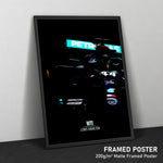 Load image into Gallery viewer, Mercedes W11, Lewis Hamilton - Formula 1 Framed Poster Print
