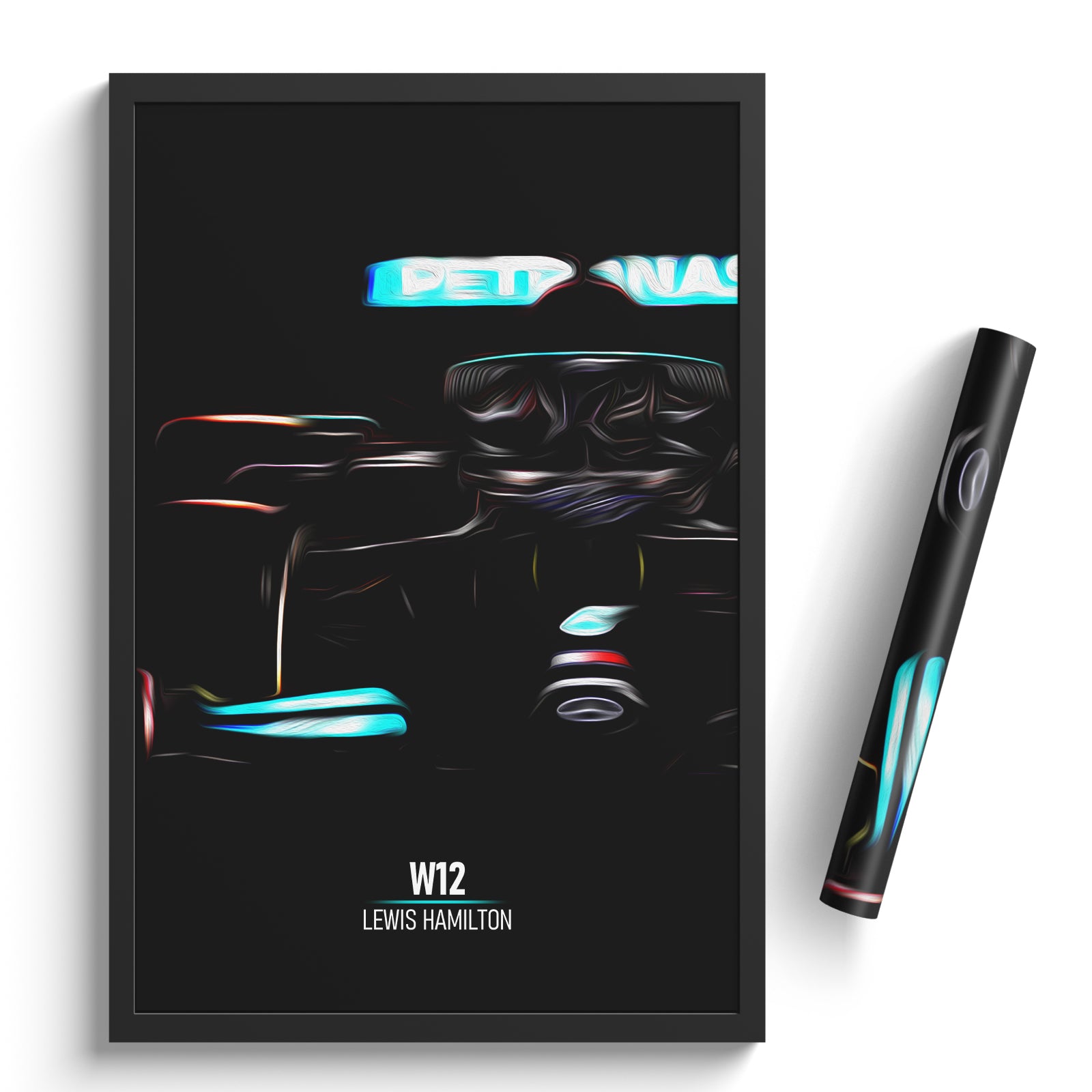 Mercedes W12, Lewis Hamilton 2021 - Formula 1 Print
