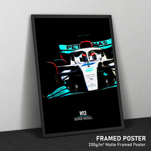 Mercedes W13, George Russell 2022 - Formula 1 Print