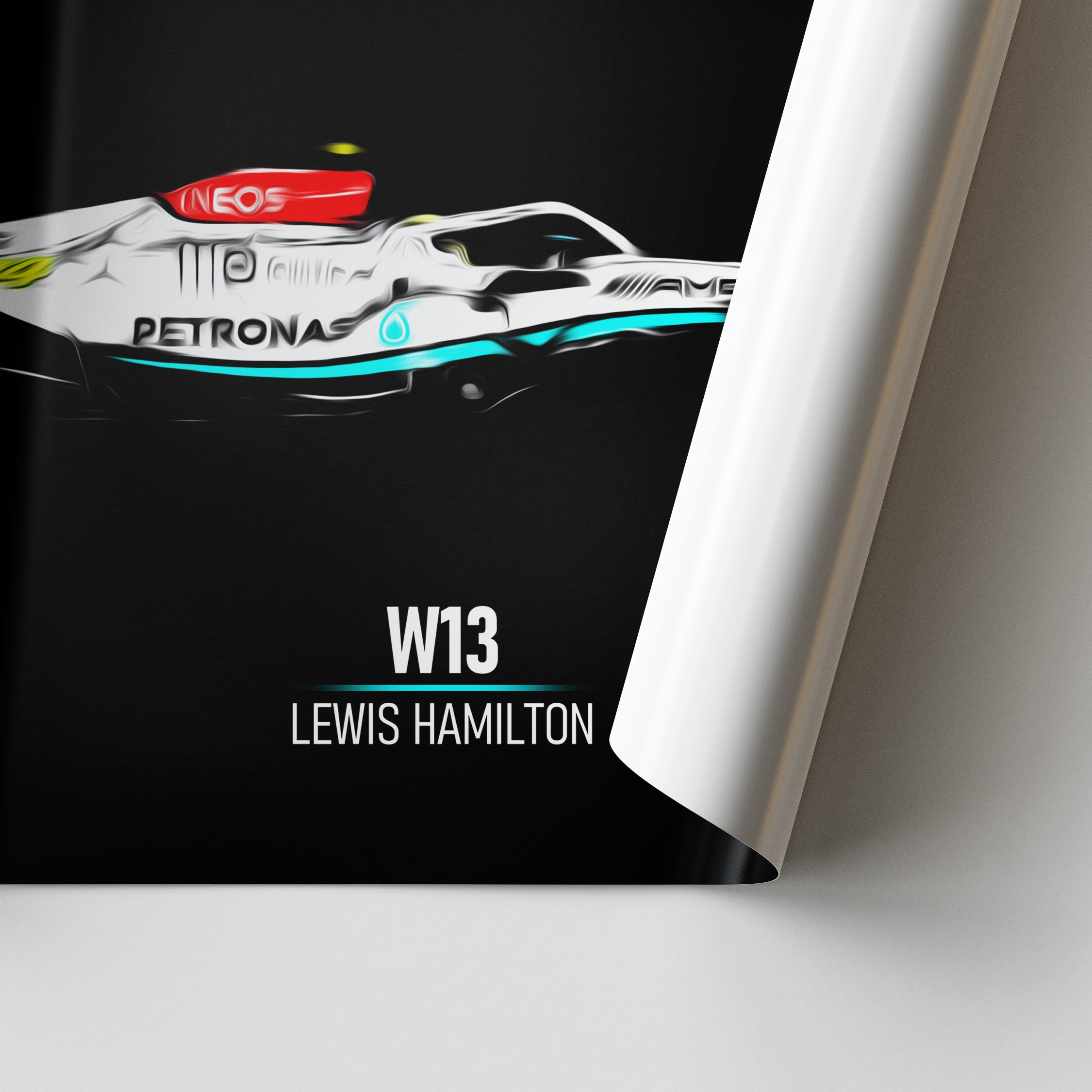 Mercedes W13, Lewis Hamilton 2022 - Formula 1 Print