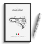 Load image into Gallery viewer, Autódromo Hermanos Rodríguez - Racetrack Print
