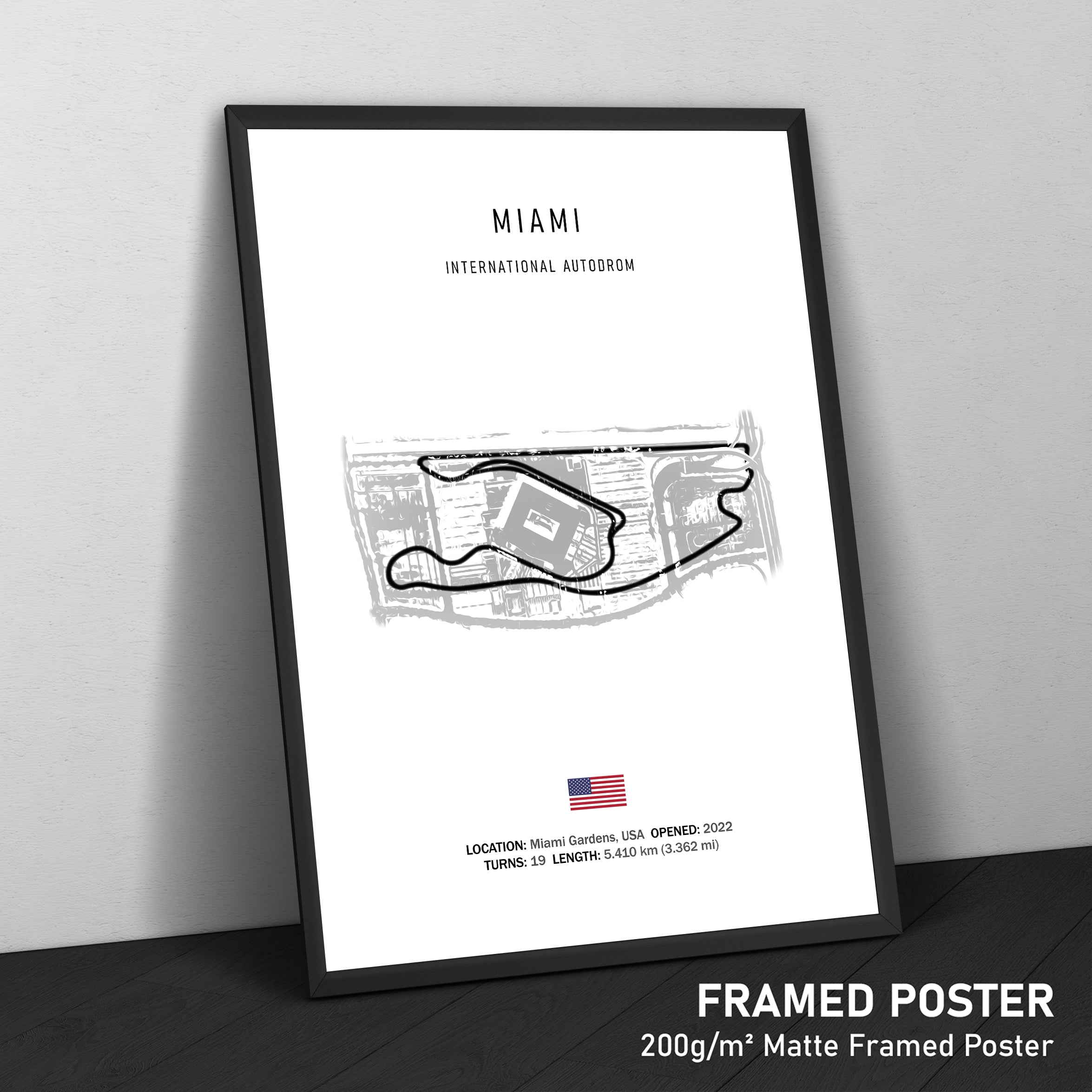 Miami International Autodrom - Racetrack Print
