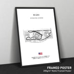 Load image into Gallery viewer, Miami International Autodrom - Racetrack Print
