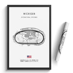 Load image into Gallery viewer, Michigan International Speedway - Racetrack Print
