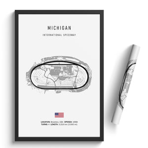 Michigan International Speedway - Racetrack Print