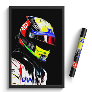 Mick Schumacher, Haas 2021 - Formula 1 Print