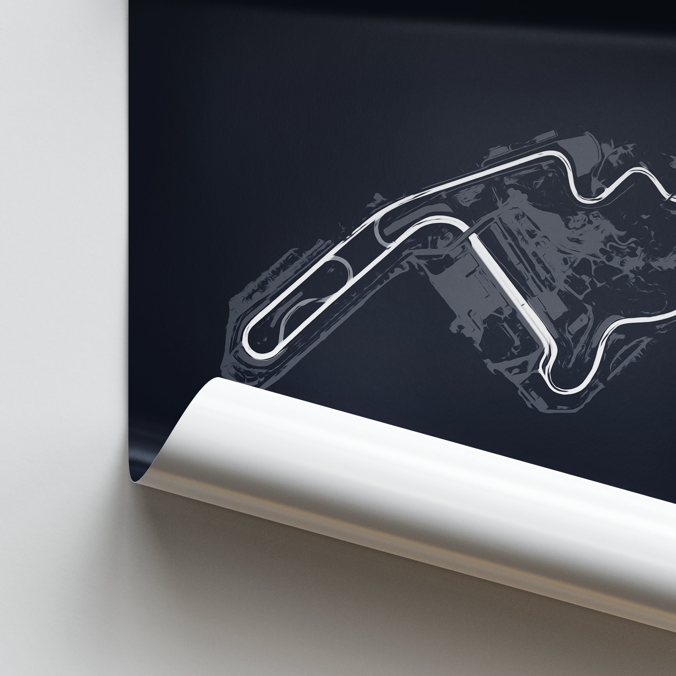 Mid Ohio Raceway Keychain Mid-Ohio Sports Car Course - Racetrack Print – Illustrated Tracks
