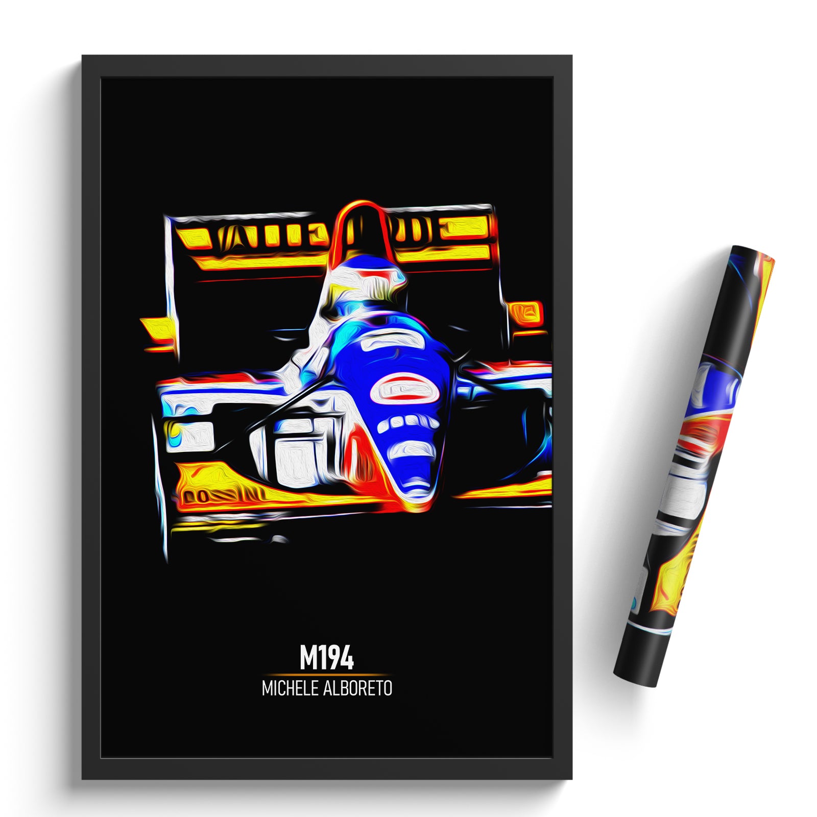 Minardi M194, Michele Alborete 1994 - Formula 1 Print