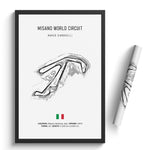 Load image into Gallery viewer, Misano World Circuit Marco Simoncelli - Racetrack Print
