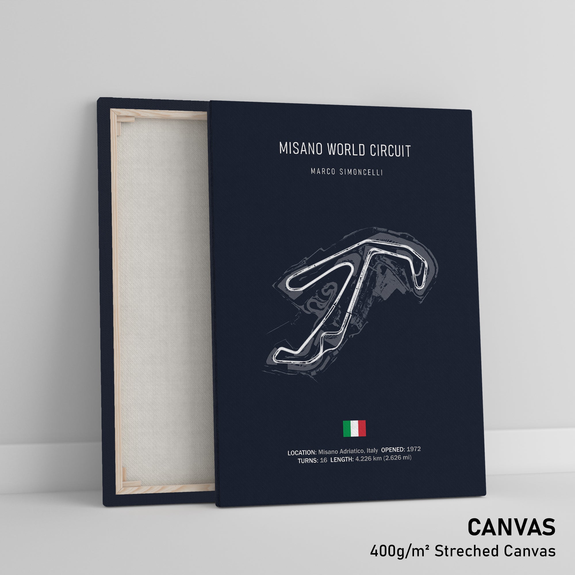 Misano World Circuit Marco Simoncelli - Racetrack Print